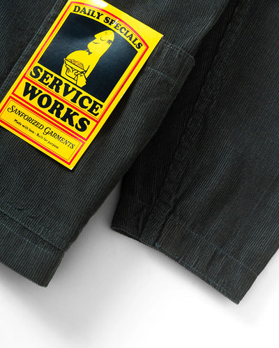 Fine Cord Server Suit Jacket - Jewel