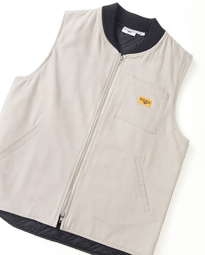 Canvas Work Vest - Stone