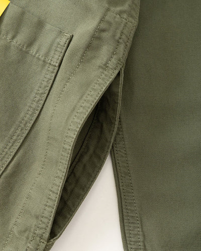 Canvas Long Shop Coat - Olive