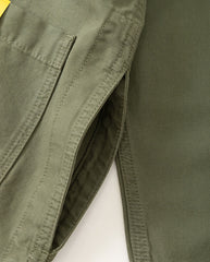 Canvas Long Shop Coat - Olive
