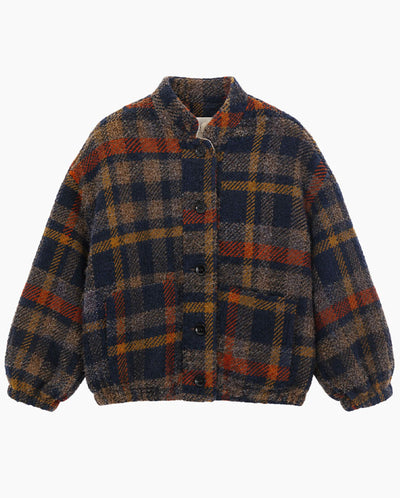 Lison Check Wool Jacket - Multicolor