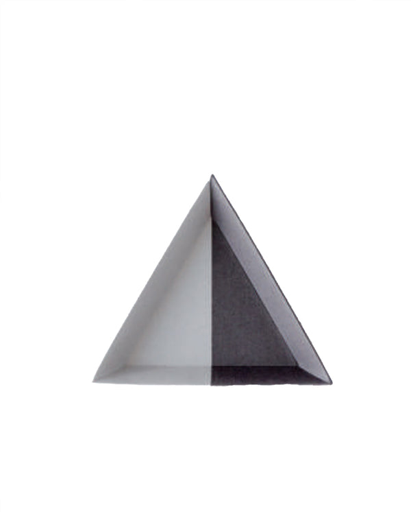 Paper Tray Triangle - Small Grey Black