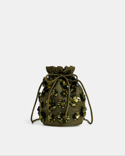 Embroidered Bucket Bag Toy soldier