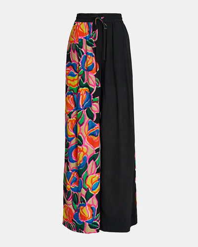 Evangeline wide Track pant BLACK