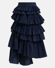 Hayden Tiered Ruffle Skirt Dark Sapphire