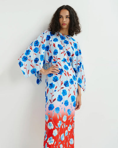 Hermione Midi Dress Denim Blue