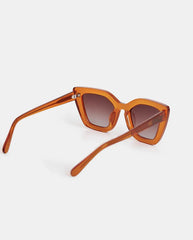 Hegirl Cat Eye Sunglasses - Burnt Coral