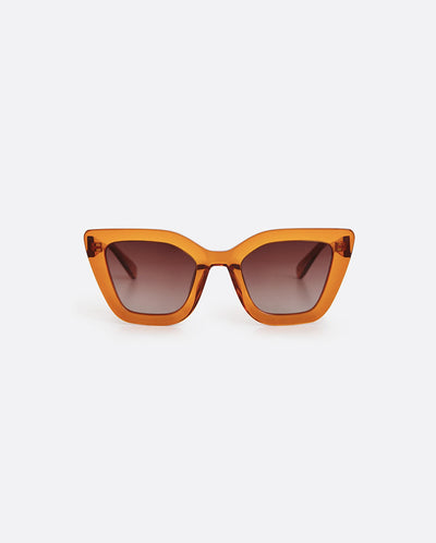 Hegirl Cat Eye Sunglasses - Burnt Coral
