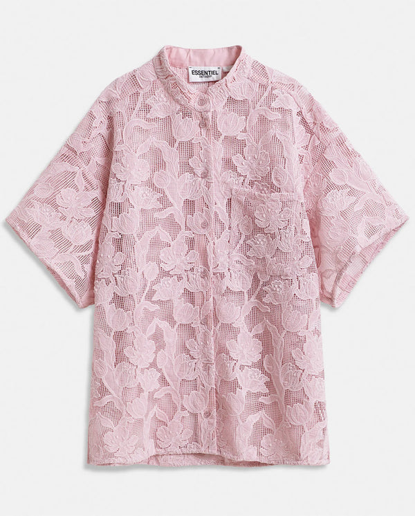 Hok Lace Overshirt - Pure Pink