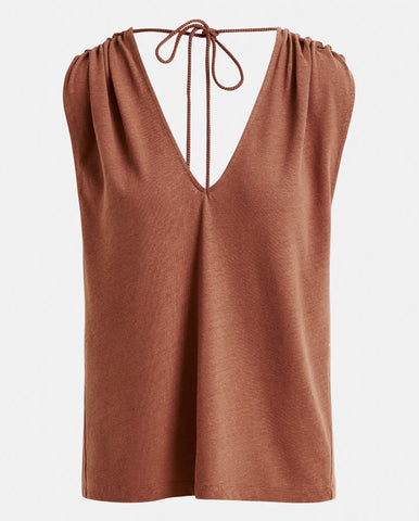 Hoenix Asymetric Dress - Burnt Coral