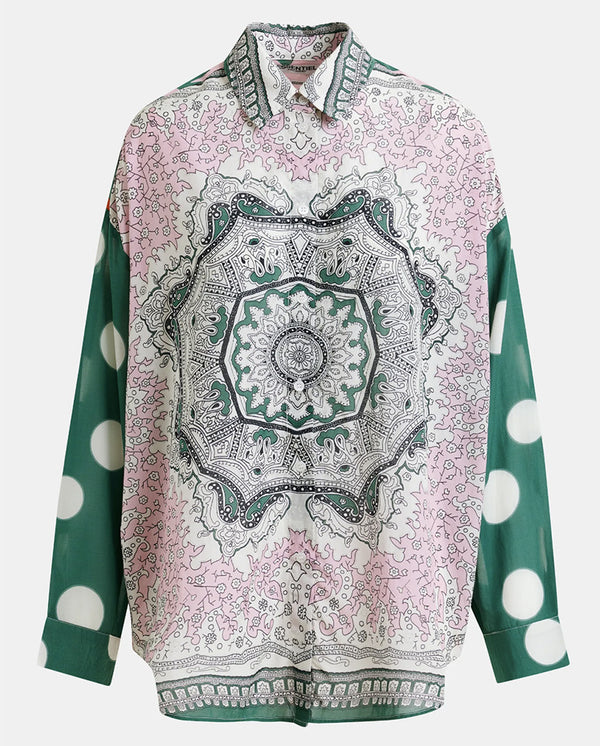 Houisiana Printed Shirt -Off White Combo