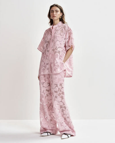 Henim lace Wide Leg Pants - Pure Pink