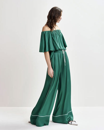 Hontgomery Wide Leg Pants - Madison Blue