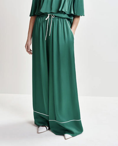 Hontgomery Wide Leg Pants - Madison Blue