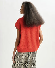 Import sleeveless pullover - Red