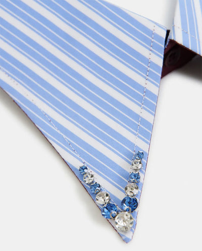 Iplain rhinestone collar- Pale