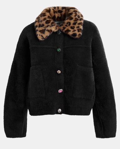 Button Sleeve Sweatshirt Fleur De Sel