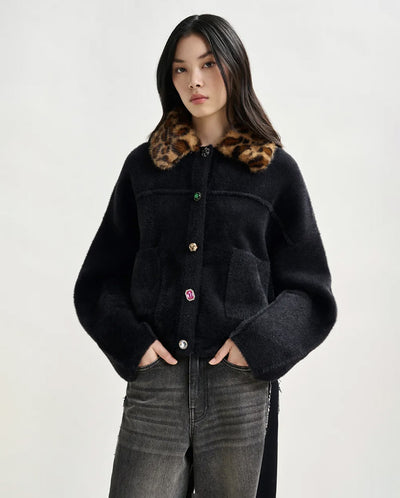 Intention Jacket with collar - Black