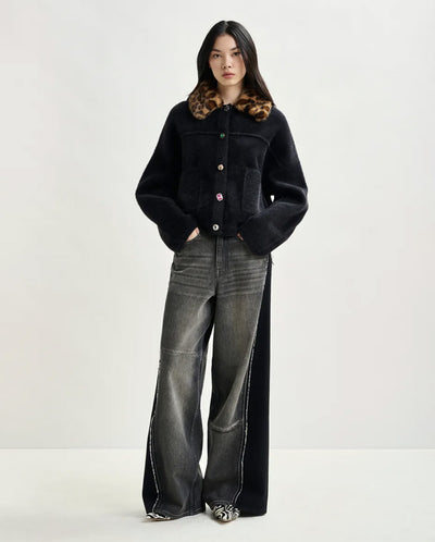 Intention Jacket with collar - Black