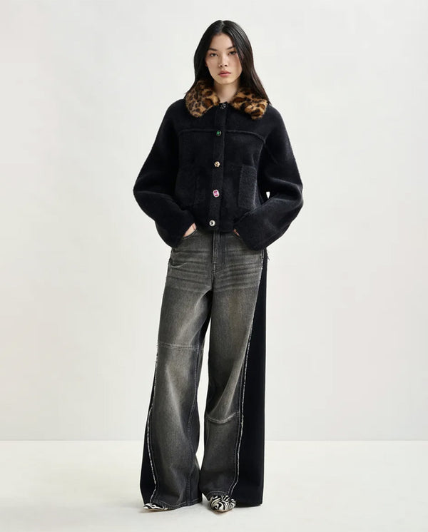Intention Jacket with collar - Black