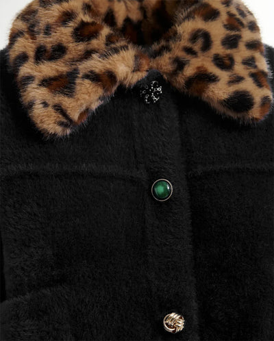 Intention Jacket with collar - Black