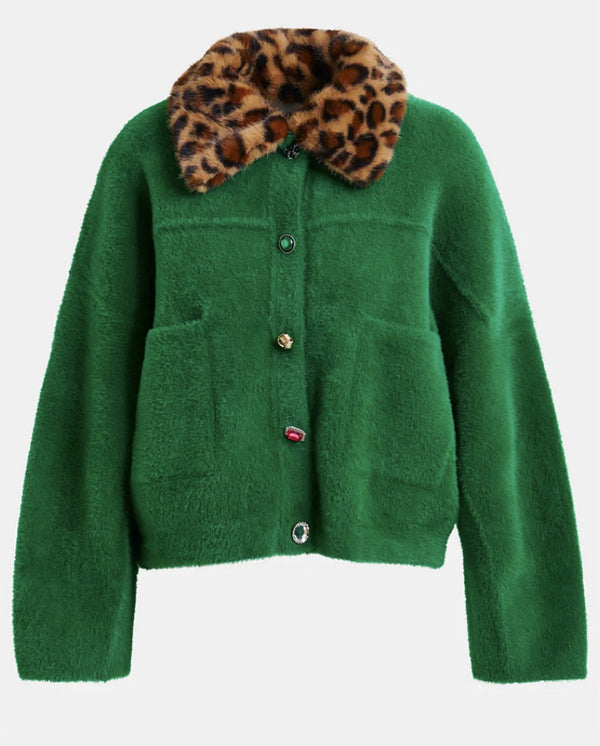 Intention Jacket with collar - Green