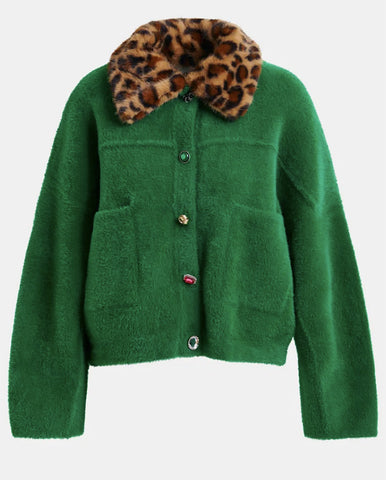 Button Sleeve Sweatshirt Fleur De Sel
