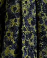 Illicium Pussy Bow Tie Top - Olive Combo
