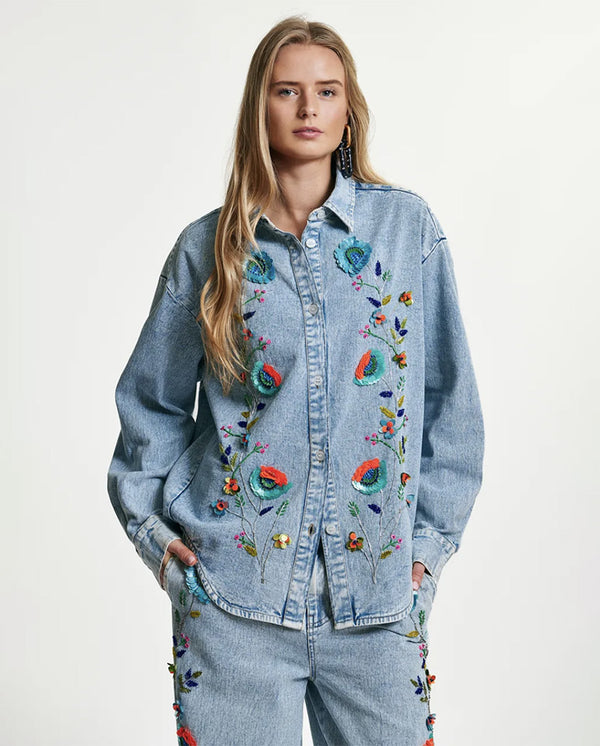 Icksonville Sequin Denim Shirt