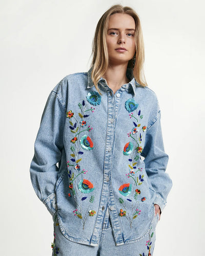 Icksonville Sequin Denim Shirt