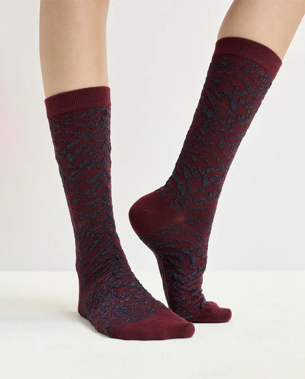Ifari Zebra Socks - Margo Mauve