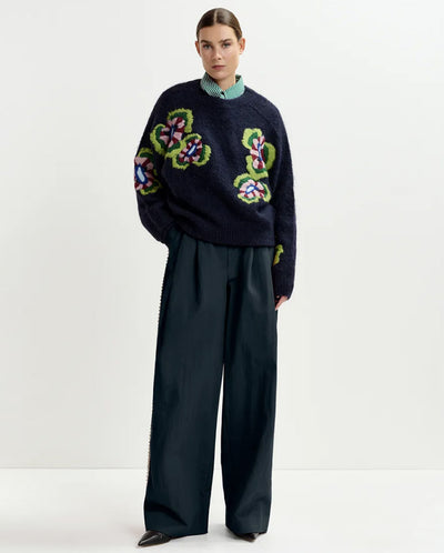 Impossible2 Embroidered Knit - Navy