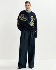 Impossible2 Embroidered Knit - Navy