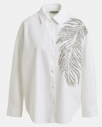 Iliza Embellished Shirt - White