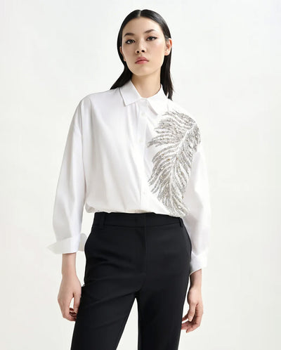 Iliza Embellished Shirt - White