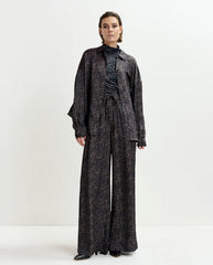 Ilorin Oversized Ruffle Shirt - Black