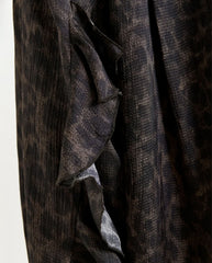 Ilorin Oversized Ruffle Shirt - Black