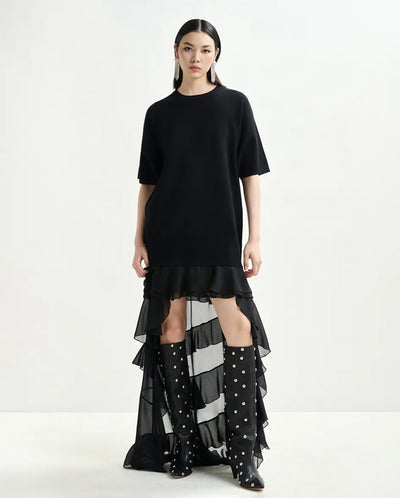 Imaille Knitted Dress Black