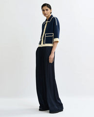 Jugly Knit Jacket  - Navy