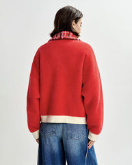 Joilu Knit Jacket  - Orange