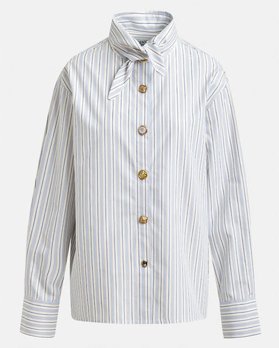 Jomato Pointy Collar Shirt - Nile Blue