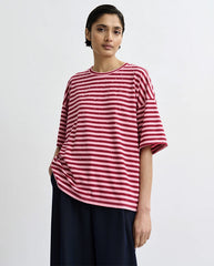 Joste Striped Tee - Forever Blush