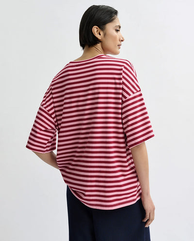 Joste Striped Tee - Forever Blush