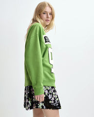 Jame Embroidered Sweat  - Spirulina Mix