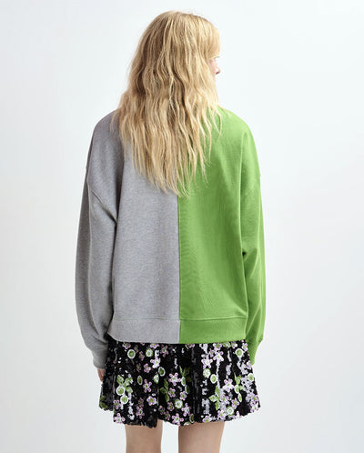 Jame Embroidered Sweat  - Spirulina Mix