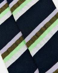 Joyz Striped Socks - Navy Stripe