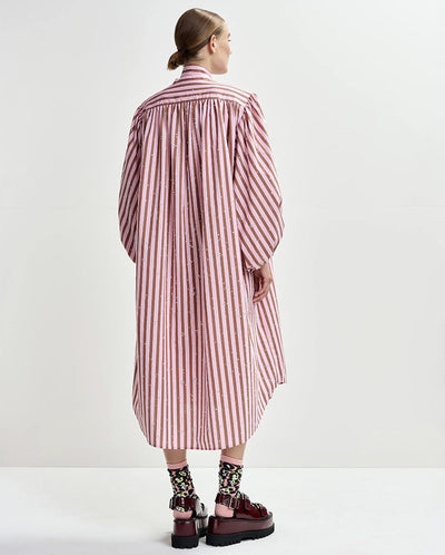 Jodianna Rhinestone Dress - Young Rose Stripe