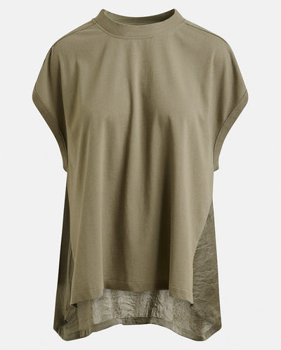 Jabana Satin back Tee - Olive