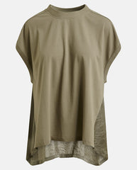 Jabana Satin back Tee - Olive