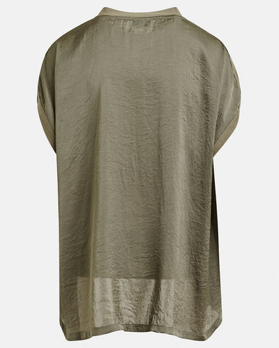 Jabana Satin back Tee - Olive
